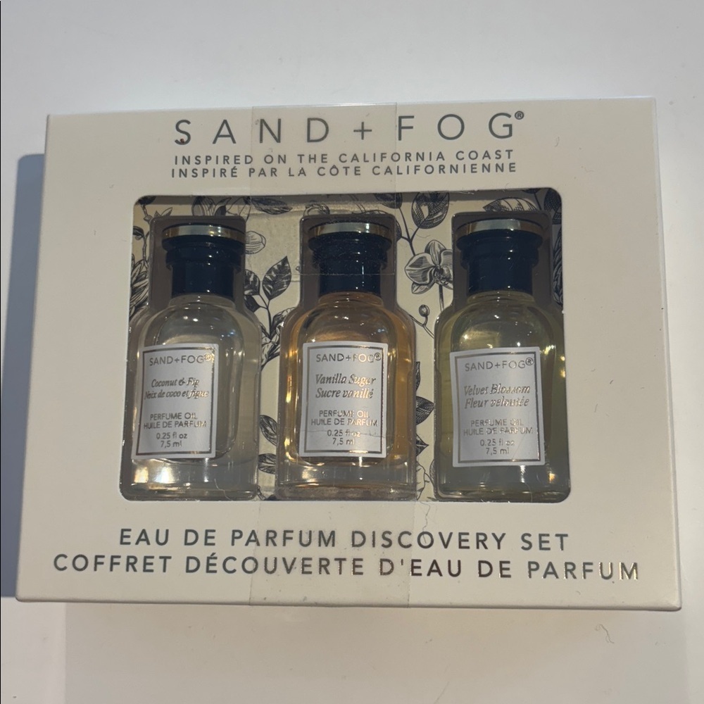 Sand + Fog Eau de Parfum Discovery Set of 3 oil rollers BNIB - Picture 2 of 10